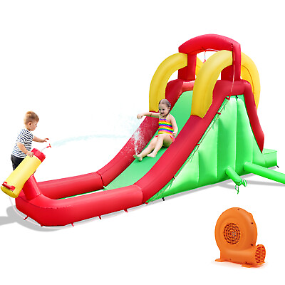 #ad Kids Jumper Climbing Inflatable Water Slide Bounce House Bouncer w 350W Blower $179.59