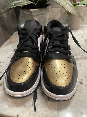 #ad Size 10 Air Jordan 1 Low Gold Toe $100.00