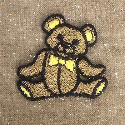#ad Teddy Bear Patch 2 1 8 inches x 2 1 8 inches $6.99