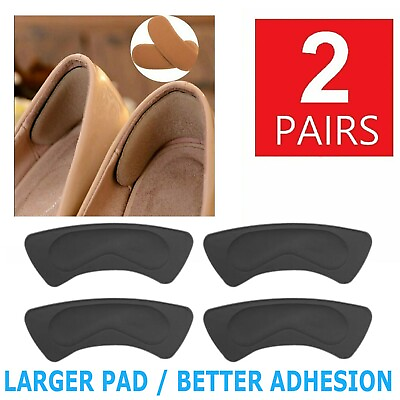 #ad 2 Pairs New Fabric Shoe Pads Cushion Liner Grip Back Heel Inserts Insoles $3.49