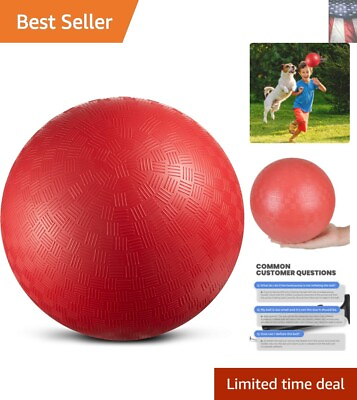 #ad Vibrant Red Playground Balls Bulk 8.5 Inch Pack of 2 for Dodging amp; Kicking Fun $16.99