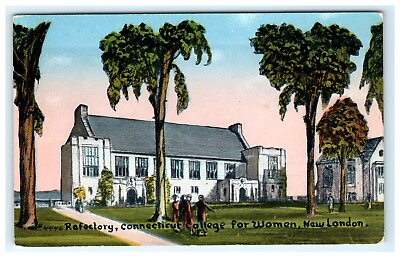 #ad Connecticut CT College for Women New London Exterior View Postcard $12.50