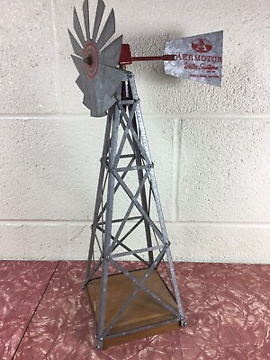 #ad Aermotor Windmill Replica Salesman Sample Broken Arrow Oklahoma 17quot; $224.00