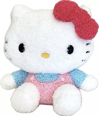 #ad Sanrio Hello Kitty Pink Blue Fluffy 10quot; Plush HTF Textured Stuffed Toy NWT $20.50