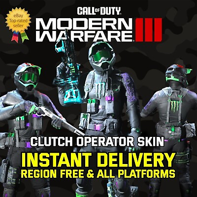 #ad #ad ⚡ INSTANT ⚡ Call of Duty Modern Warfare 3 CLUTCH SKIN Monster Energy COD MW3 $0.99