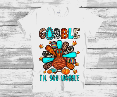 #ad Handmade Kids Design Gobble Til You Wobble T Shirt Kids Thanksgiving T Shirt $15.00
