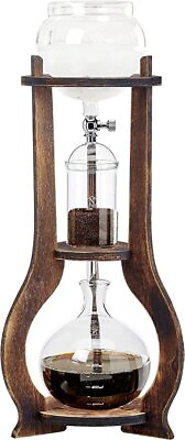 #ad Nispira Iced Coffee Dripper Cold Brew Drip Tower Coffee Maker Wooden 6 8 Cup $108.99