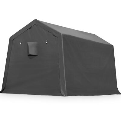 #ad 7x12 Outdoor Storage Shelter Shed Heavy Duty Anti snow Garage Car Tent Carport $269.99