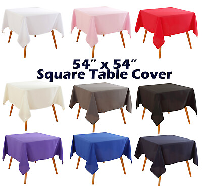 #ad 54quot; x 54quot; Square Tablecloth Table Cover Party Wedding Linen $72.89