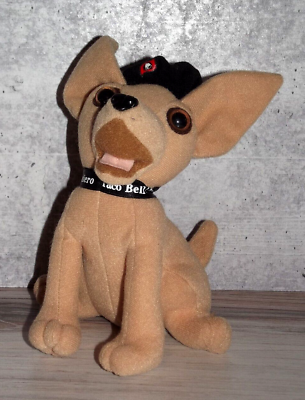 #ad 7 Inch Yo Quiero Taco Bell Stuffed Plushie Chihuahua Dog Toy Beret Applause $5.39