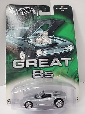 #ad Corvette C6 Sports Muscle Car Real Riders Hot Wheels Great 8s Metal Collection $21.00