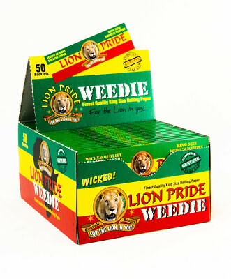 #ad 50 ROLLING PAPERS LION PRIDE King Size BOX $35.00