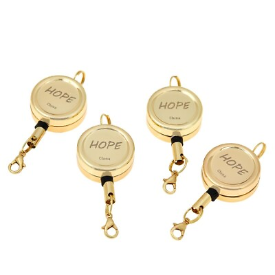 #ad Express Retractable Cord Necklace Extenders Set of 4. Goldtone $30.89