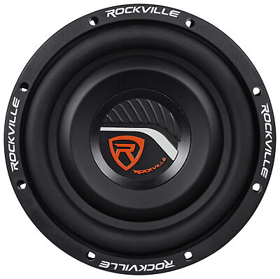 #ad Rockville W8T4 S2 8quot; Shallow Mount 1000 Watt Slim Car Audio Subwoofer 2 Ohm Sub $44.95