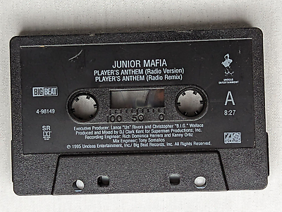 #ad Notorious BIG Lil#x27; Kim amp; Lil#x27; Cease Junior MAFIA Players Anthem 1995 Cassette $7.99