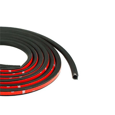 #ad 4M 157quot; Length Adhesive Car D Type Rubber Edge Seal Hollow Door Weather Strip $10.03