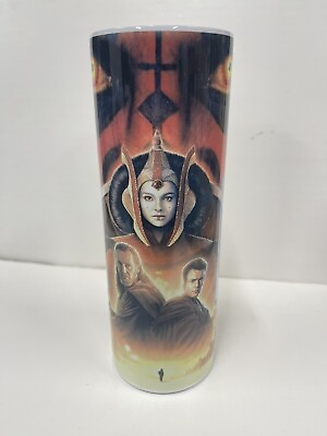 #ad Star Wars The Phantom Menace 25th Tumbler Skinny 20oz With Lid Travel cup $22.00