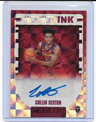 #ad 2018 Panini Hoops Rookie Ink RED Collin Sexton Auto RC 25 25 Cavs Jazz Signed $169.99