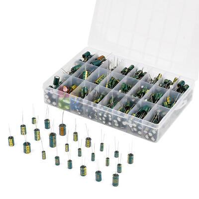#ad 225Pcs 460Pcs 1uF 1500pF Aluminum Electrolytic Capacitor Assorted DIY Kit $15.03