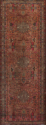 #ad Tribal Geometric Hamedan Runner Rug 4x11 Vintage Hand knotted Hallway Carpet $454.00