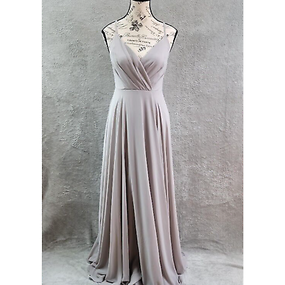 #ad Lulus Maxi Dress Womens Small Pleated Strappy Long Formal Bridesmaid Prom Dance $27.03