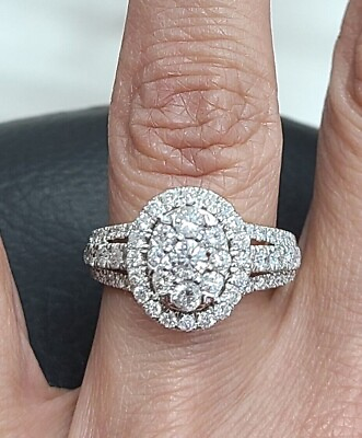 #ad Deal 2.15CT Genuine Round Diamond Oval Engagement Wedding ladies Ring 14K Gold $1695.00