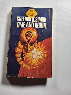 #ad Time and again. Clifford Simak. Vintage 1951 Paperback book fantasy in box22 $3.47