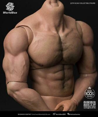 #ad Worldbox AT027 1 6 Man Muscle Action Figure Body Durable Strong Plastic Doll Toy $93.99