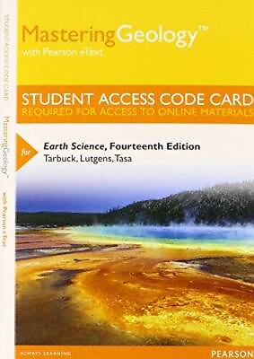 #ad MasteringGeology with Pearson eText Standalone Access Card for VERY GOOD $85.83