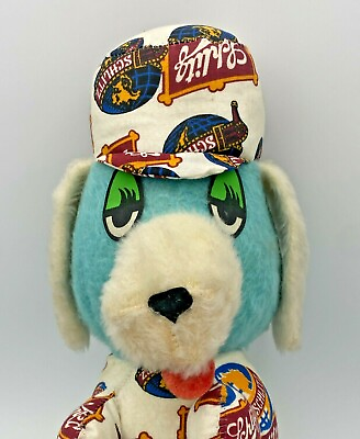 #ad Schlitz Beer Stuffed Blue Dog Plush 15quot; Collectible Mascot Advertising $33.60