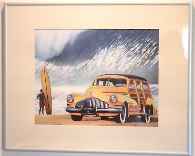 #ad Scott Westmoreland Surfing Waves Beach 13 1 2 x 10 1 2 Print Framed $19.95