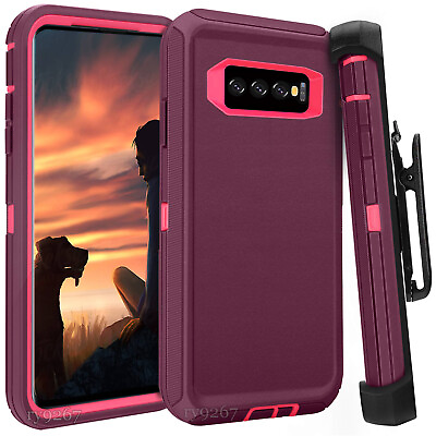 #ad For Samsung Galaxy s10Case Cover w Clip fit Otterbox Defender $12.99