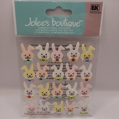 #ad Jolees Boutique Mini Bunny Easter Spring Scrapbooking Crafting 20 pieces $6.99