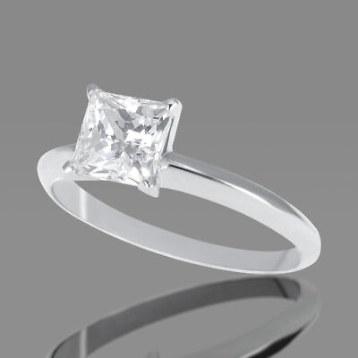 #ad 1.25 CT Ladies Princess Cut Diamond Engagement Ring 14K Yellow Gold H SI2 $2166.65
