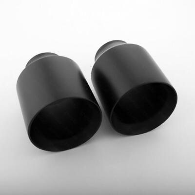 #ad Pair Black Straight Cut 5quot; Exhaust Tips 3quot; In for Dodge Charger Scat Pack SRT RT $159.97