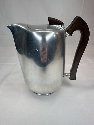 #ad Vintage 1950#x27;s MCM Newmaid Aluminum Hot Water Teapot Made In England $27.50