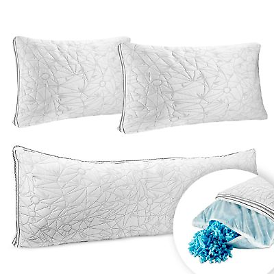 #ad Memory Foam Cool Gel Pillow Ultra Luxurious Hypoallergenic Pillow or Body Pillow $23.49