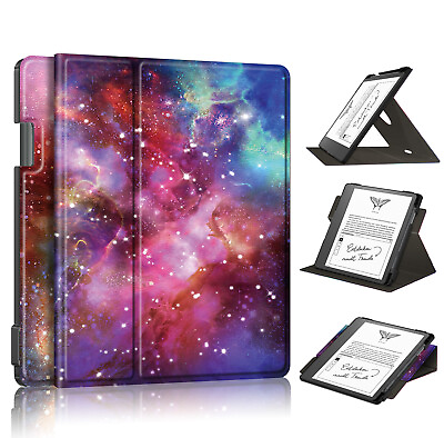 #ad 360 Rotating Leather Folio Case Pen Holder Stand Cover for Amazon Kindle Scribe $25.99