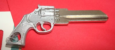 #ad Cool Gun Key Revolver Full 3D Metal Mold Handgun Key Blank Schlage SC1 $8.54
