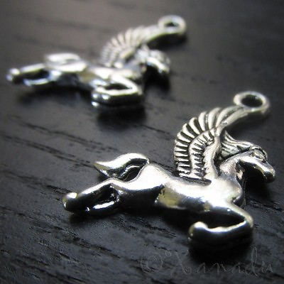 #ad Pegasus Charms Wholesale Antiqued Silver Plated Charms C6727 10 20 Or 50PCs $10.00