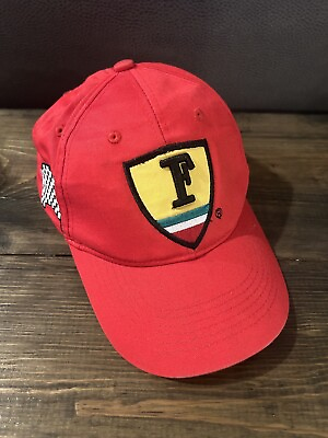#ad Kids Ferrari Formula 1 Racing Hat Red Strapback Cap $15.99