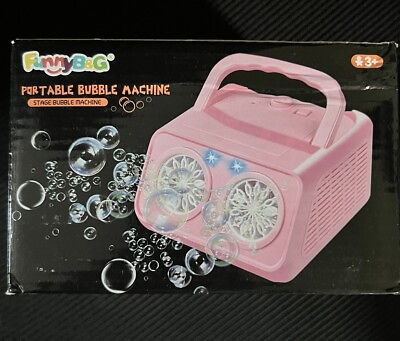 #ad FUNNYBamp;G Automatic Bubble Machine Portable Bubble Maker 16000 Bubbles Per for $13.75