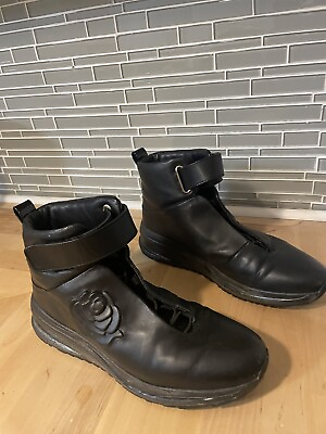 #ad Taryn Rose Women’s Size 9 High Top Sneakers Black Zanna Leather $85.00