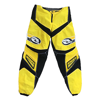 #ad Answer Racing Syncron Motorcycle Pants Yellow Womens Black Size 34 $99.97