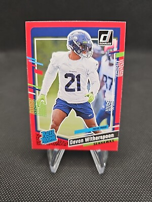 #ad 2023 Donruss Rated Rookies Press Proof Red #389 Devon Witherspoon Seahawks $2.89