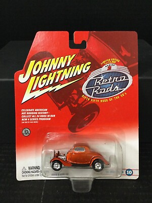 #ad #x27;34 FORD COUPE Johnny Lightning RETRO RODS SEALED Car $5.99