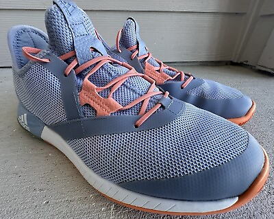 #ad Adidas Defiant Bounce chalk blue white chalk coral Shoes Women’s Size 8.5 in VGC $28.99