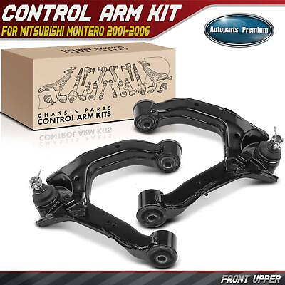 #ad 2Pcs Front Upper Control Arm amp; Ball Joint Assembly for Mitsubishi Montero 01 06 $69.99