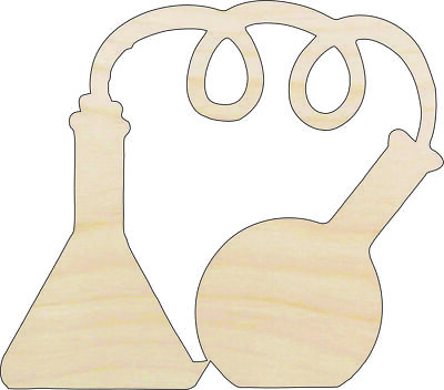 #ad Laboratory Supplies Laser Cut Out Unfinished Wood Craft Shape SNC5 $51.82
