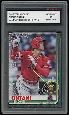 #ad Shohei Ohtani Topps Holiday All Star Rookie Cup 1st Graded 10 MLB Card Dodgers $59.99